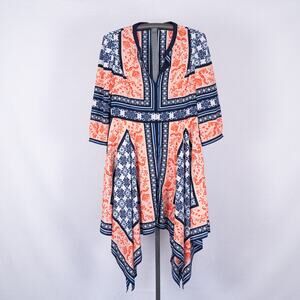 Eliza J Womens SZ 12 Dress Festival Western Rodeo Floral Coastal Cowgirl Cottage